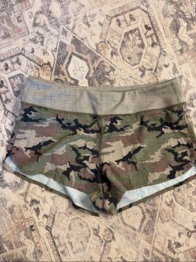 Women’s Camo Athletic Shorts - Green Camo